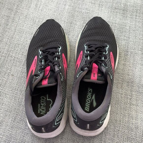 Brooks Shoes Ghost 14 Womens‎ Size 9 Black Running Sneakers - Picture 4 of 7